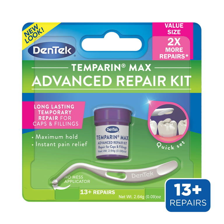 DenTek Temparin Max Advanced Dental Repair Kit, 13+ Repairs