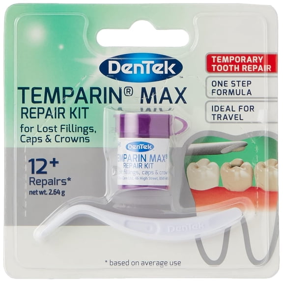 DenTek Temparin Max, Home Temporary Dental Repair Kit, 12+ Repairs