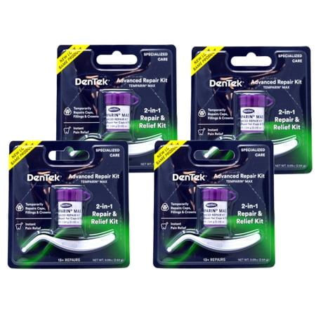 DenTek Temparin One Step Lost Filling Repair 1 Each (Pack of 4)