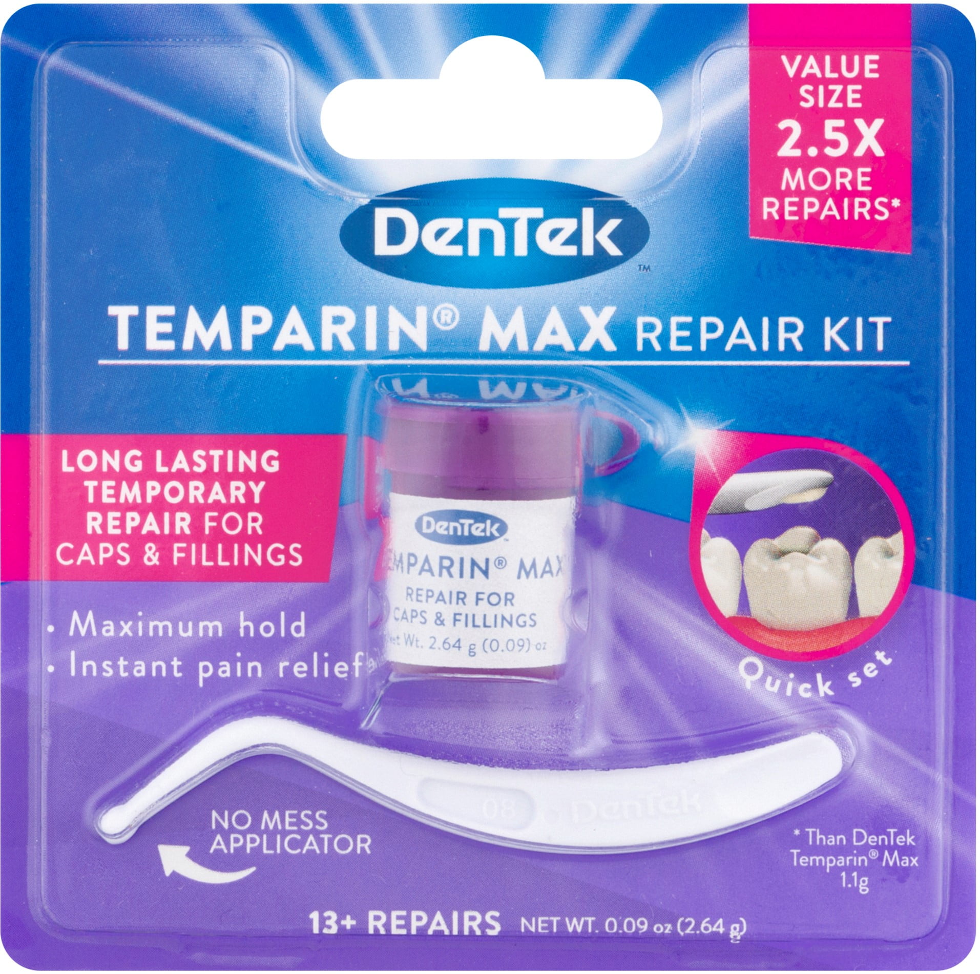 DenTek Temparin One Step Lost Filling Repair 1 Each
