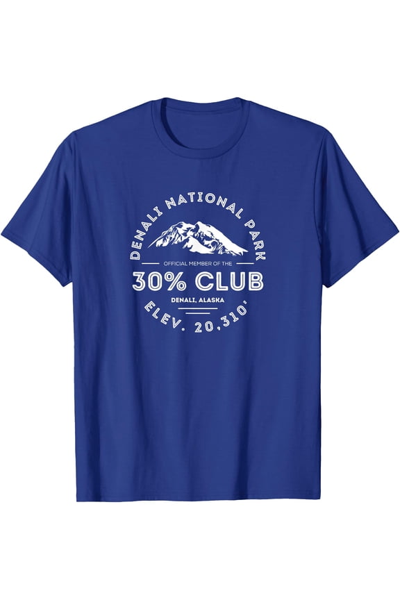 Denali 30% Club Alaska National Park Souvenir Unisex T-Shirt for Men Women Kids Toddler