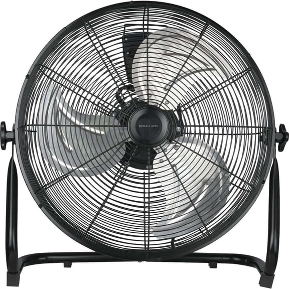 Denali Aire 20 In. Black 3-Speed High Velocity Floor Fan 1DAFHV20E