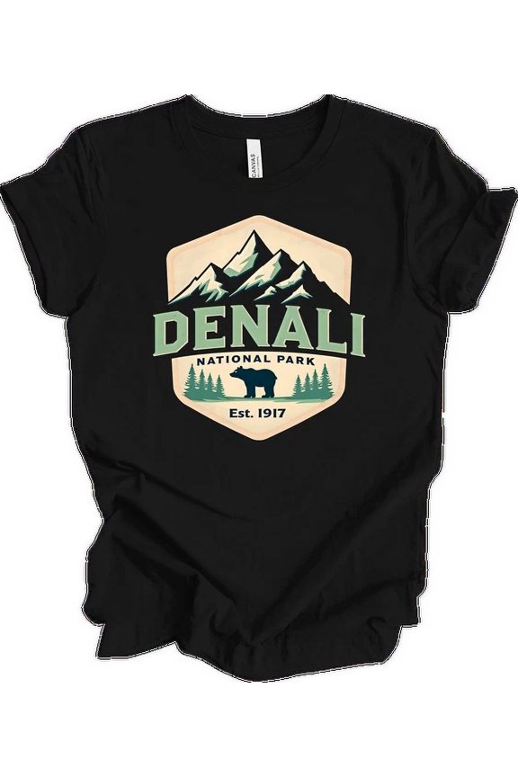 Denali Explorer Wilderness Graphic Design Everyday Lifestyle Graphic T-shirt