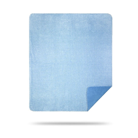 Denali Home Collection Gingham Light Blue/Light Blue