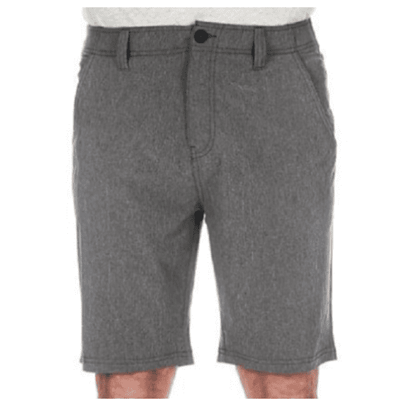 Denali Men's Comfort Flex Waistband 4-Way Stretch Hybrid Walk Short (Heather Grey, 32)