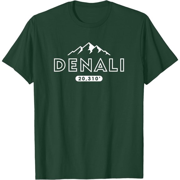 Denali Mountain Peak Elevation Alaska National Park Unisex T-Shirt for Men Women Kids Toddler