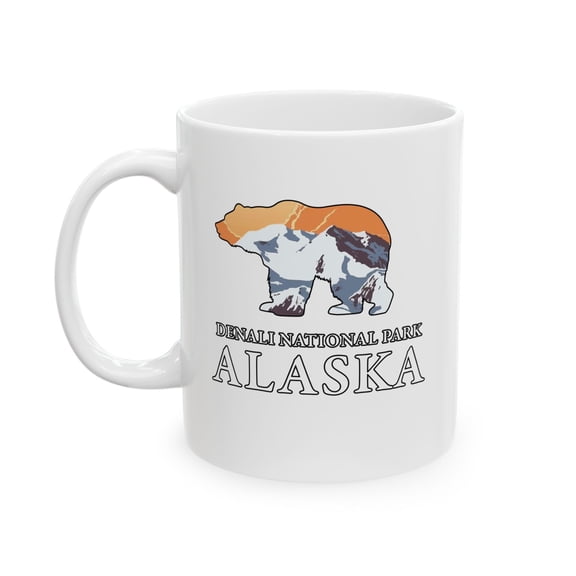 Denali National Park 11 oz Coffee Mug - Nature Souvenir White Ceramic Gift