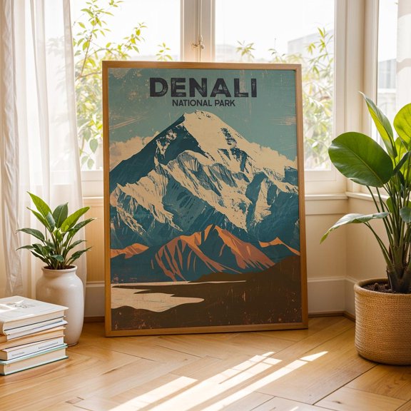 Denali National Park Travel Cabin Poster