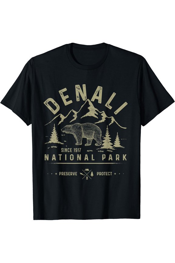 Denali National Park and Preserve Shirt Bear Apparel Denali T-Shirt