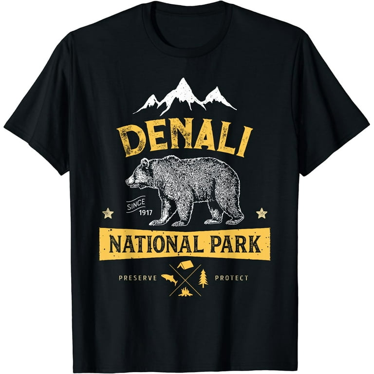 Denali National Park And Preserve T Shirt Us Alaska Vintage Denali National Park And Preserve T Shirt Us Alaska Vintage