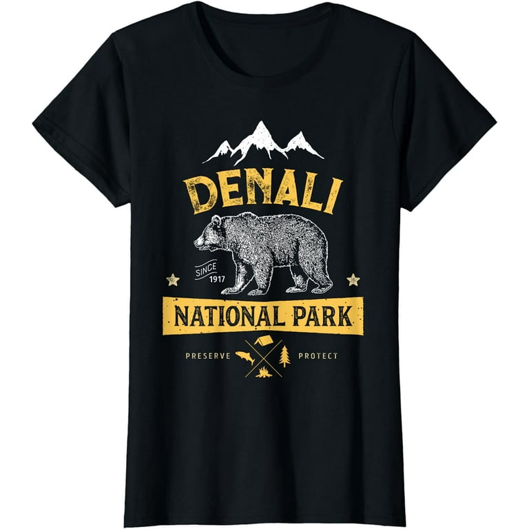 Denali National Park And Preserve T Shirt Us Alaska Vintage Denali National Park And Preserve T Shirt Us Alaska Vintage