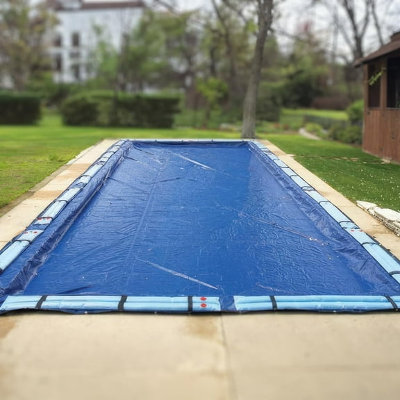 Denali Rectangular Inground Ground Winter Pool Cover, 16' x 32, 8 Year Warranty