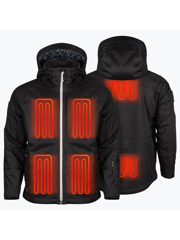 Denali Heated Snow Jacket for Men, 6 Heat Zones, Dual Control, PrimaLoft Insulation, RECCO Rescue Reflector