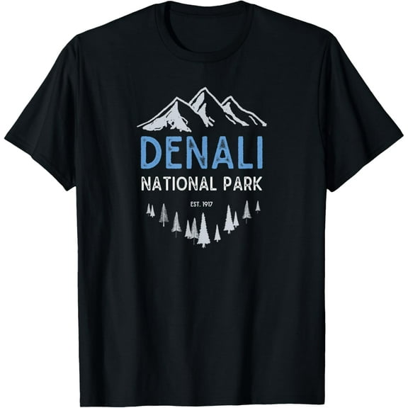 Denali Vintage National Park Est 1917 Alaska Souvenir T-Shirt