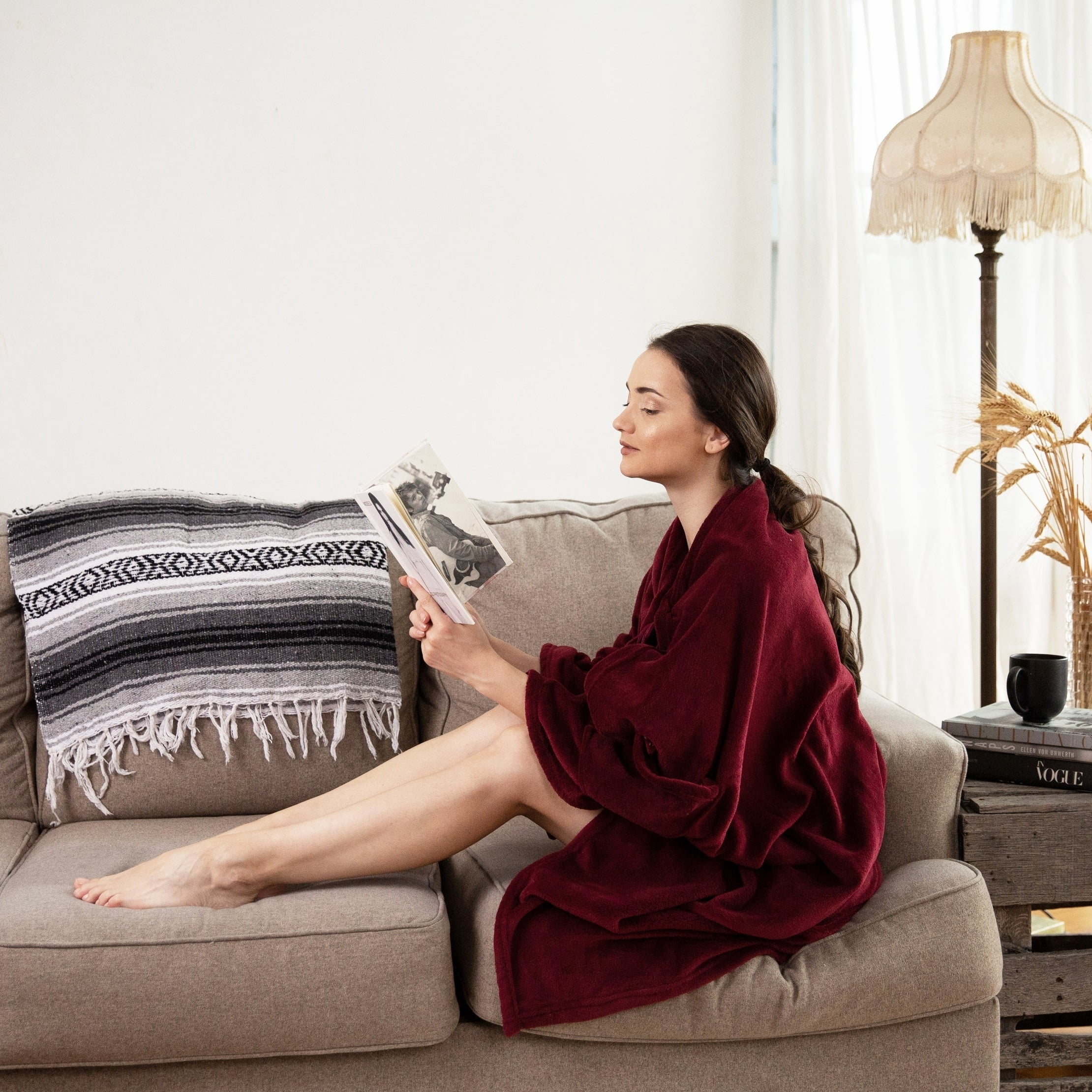 Denali Wrap Snuggle Robe Cozy Super Soft Ultra Plush Faux faux Fleece ...