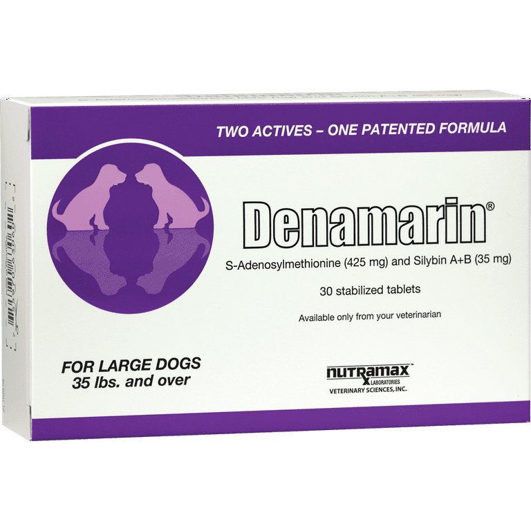 Denamarin Tablets with S Adenosylmethionine SAMe Silybin for Large Dogs 30ct Blister