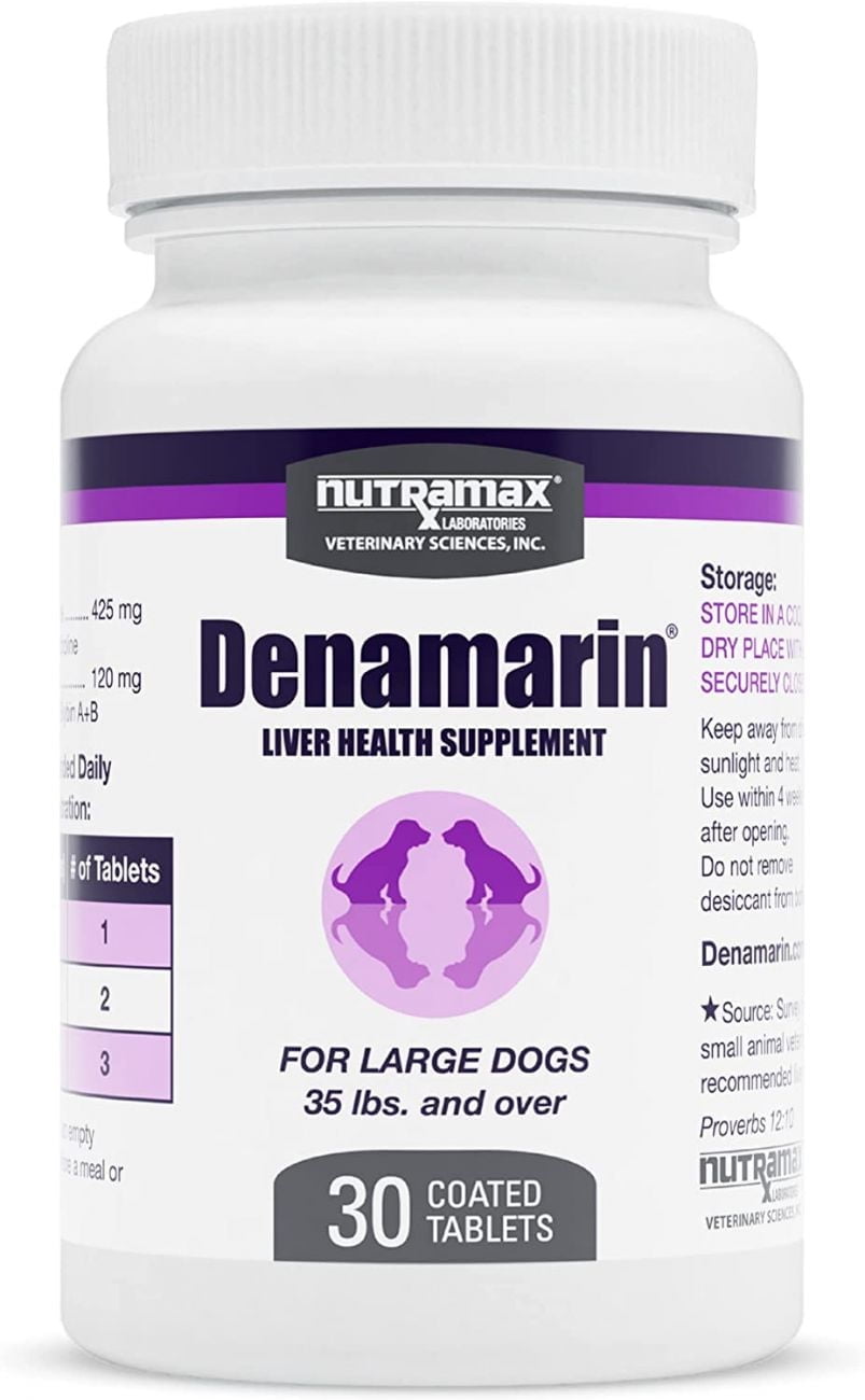Denamarin 大型犬用サプリメント 30タブレット Nutramax Denamarin Tablets for Large Dogs Liver Support SAMe