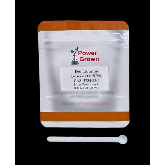 Denatonium Benzoate Bitrex 10 Grams, 100% Pure Powder, no Water. Makes 528 gallons (1998697ml) of Fitting Test Solution. 264-2640 Gal Denatured Alcohol - Bittering Agent