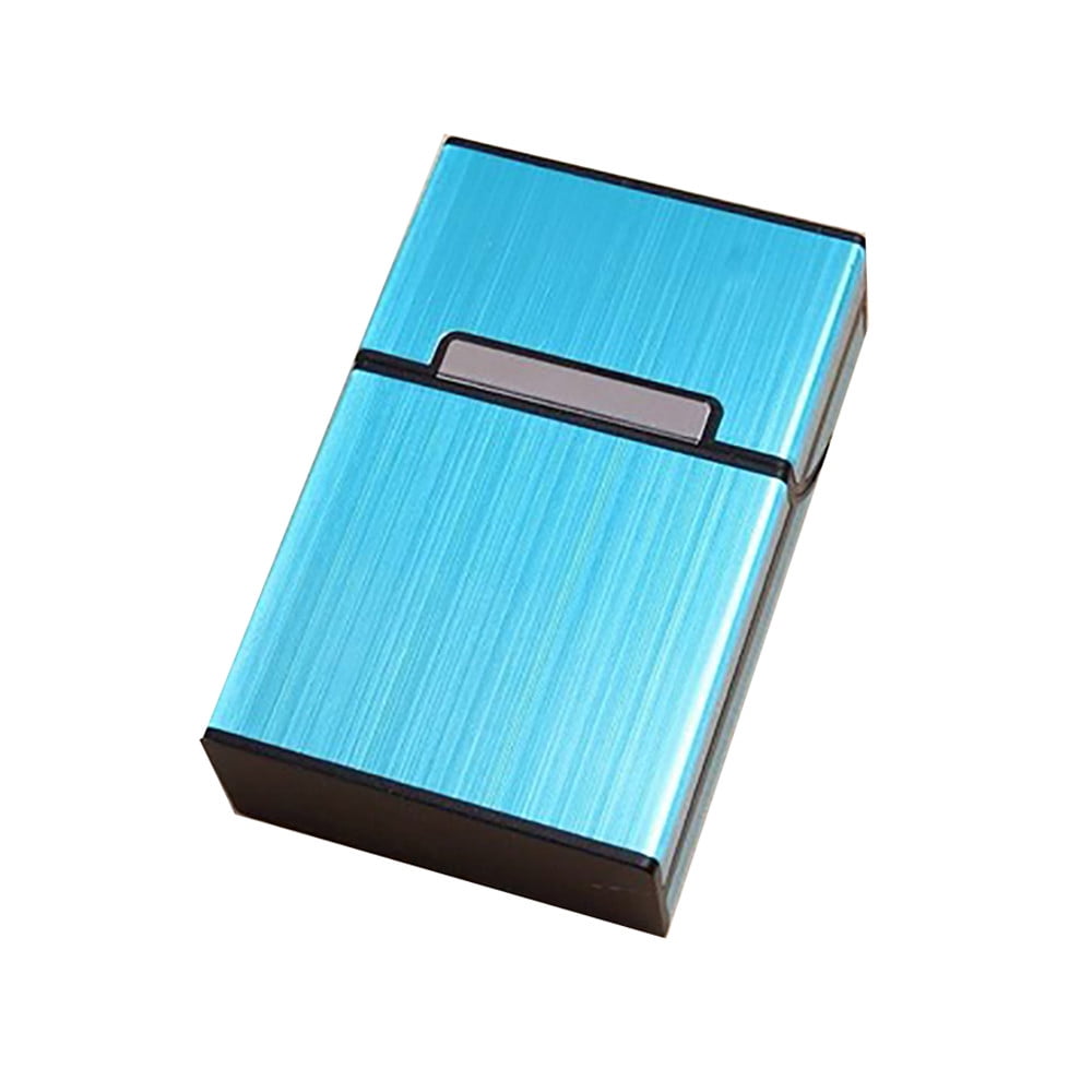 Denbek Cigarette Box Cigar Box Blue, Smoking Cigarettes Aluminum ...