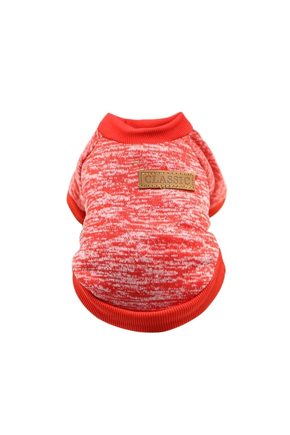 Dog Sweater, Dog Clothes Dogs Sweater Soft Puppies Clothing Winter Puppy Sweaters Warm Outfit for Dogs Small Xxs Xs Cat Apparel, Red-XS