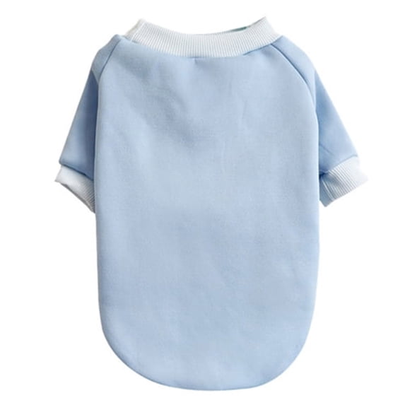 Denbek Dog Sweatshirt, Dog Fleece Sweater, Small Dogs Shirt Pullover Sweatshirt Pet Dog Clothes Soft Puppy Sweater Warm Winter Shirt Classic Cat Apparel for Small Dogs and Cats, Blue