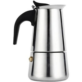 moka.t.306 Cilio 15 oz. Classic Black Moka Pot / Stovetop Espresso