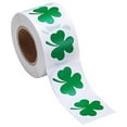 thumbnail image 1 of Denbek St. Patrick's Day Sticker Roll, Shamrock Stickers 500 Pieces, Irish Shamrock Sticker Roll for Box Packaging Card Party Decoration Supplies, St. Patrick's Day Stickers (2.5Cm), 1 of 9