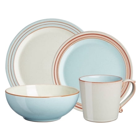 Denby USA Heritage 4 Piece Pavilion Place setting Dinnerware Set, Multicolor