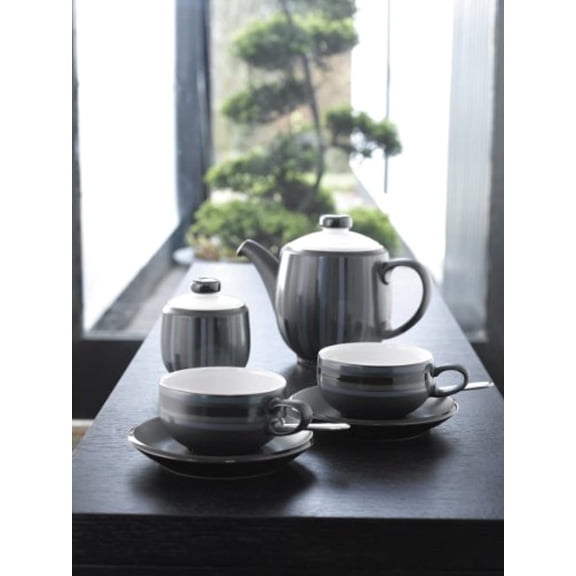 Open Box Denby JST-008 Jet Stripes Tea Plate