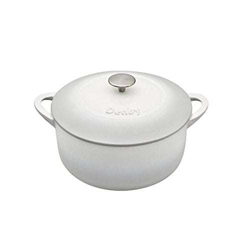 Denby USA Natural Canvas Cast Iron 4 L Round Casserole, Medium