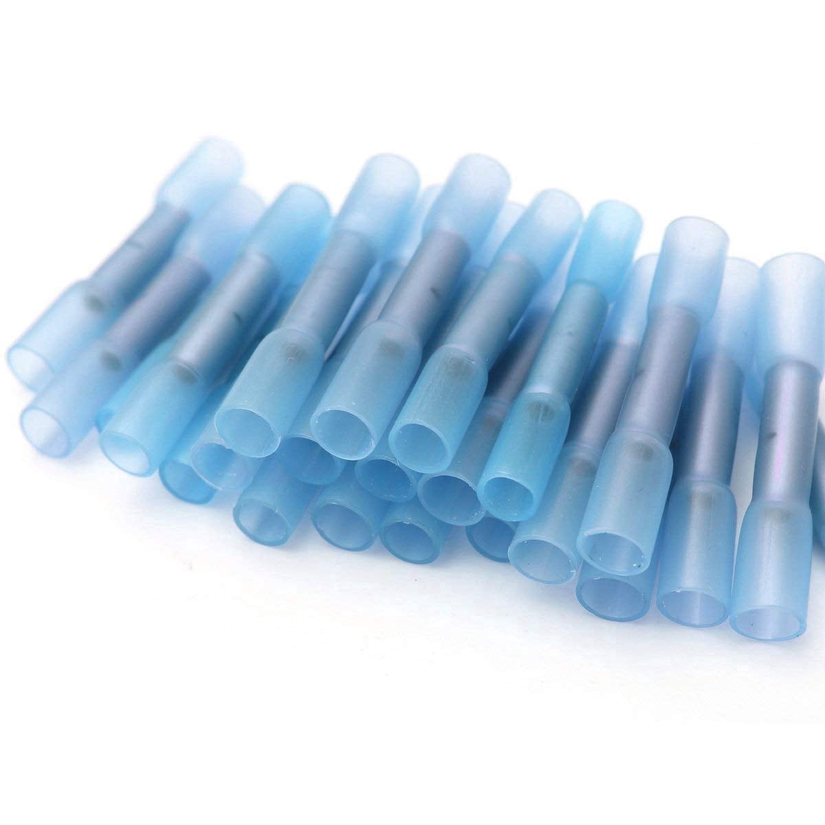 Denco Butt Connector, Heat Shrink, Blue, 16-14, 1000 Pieces