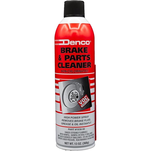 Denco Brake and Parts Cleaner, Non-Chlorinated, Low Odor, Quick Evaporation, Removes Oil and Grease Quickly, 13oz, 1 Can
