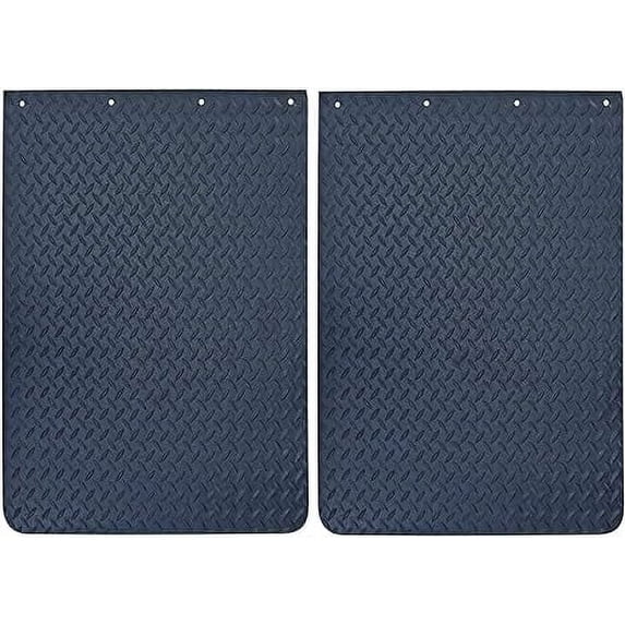 Denco Diamond Plated Mudflap, for Semi Trucks, Extreme Duty, 3/8" Thick, 24" x 30", 1 Pair