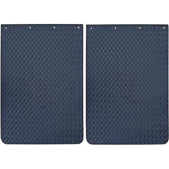 Denco Diamond Plated Mudflap, for Semi Trucks, Extreme Duty, 3/8" Thick, 24" x 30", 1 Pair