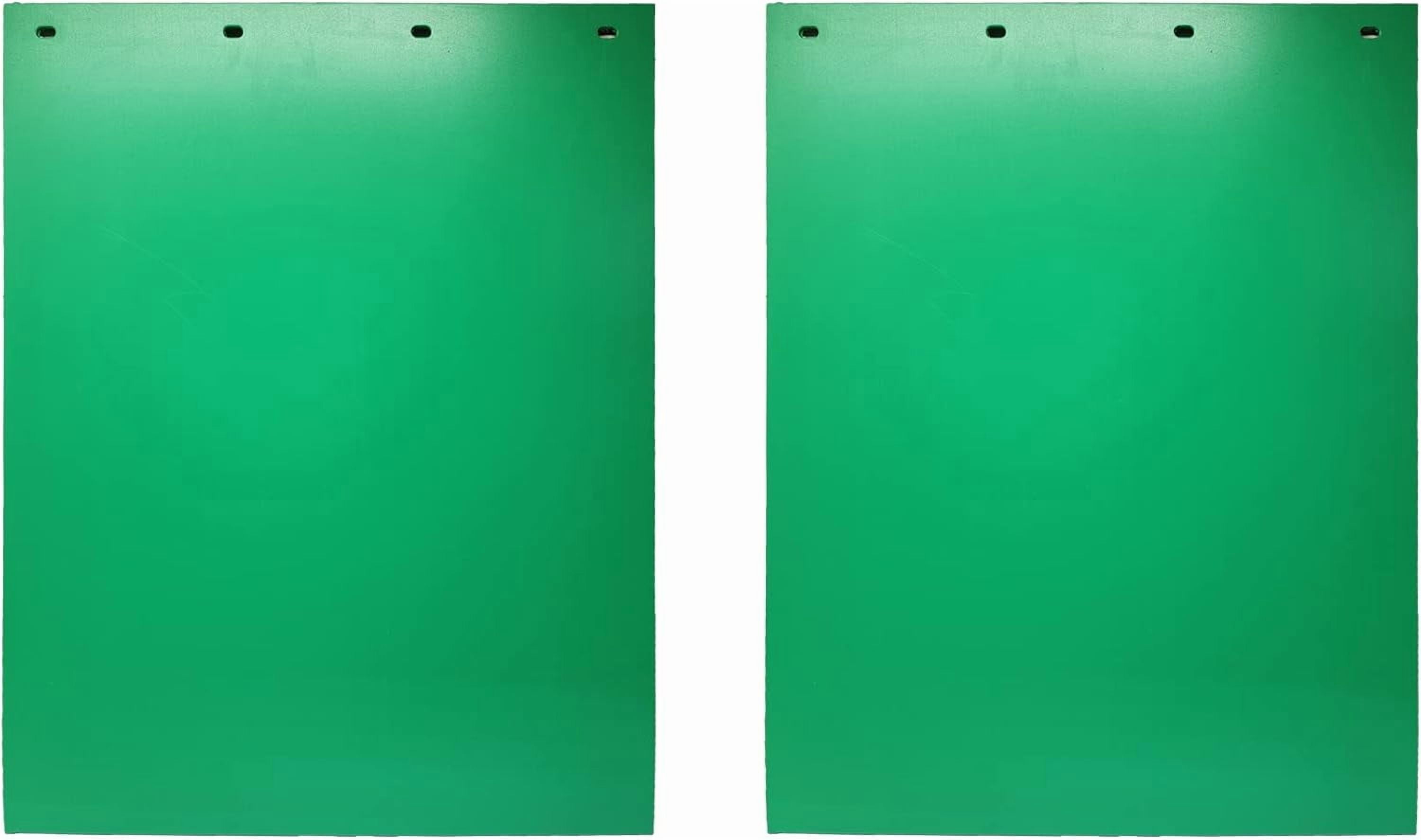 Denco Poly Mudflaps, Extreme Duty, Universal Fit, Weatherproof, Green, 24" x 30", 1 Pair