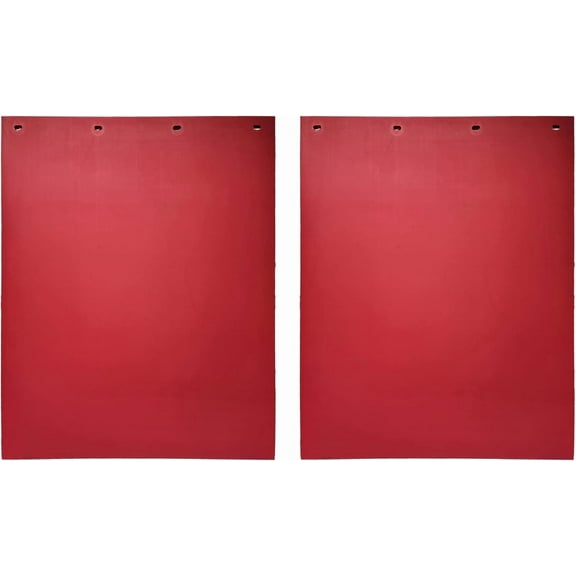 Denco Poly Mudflaps, Extreme Duty, Universal Fit, Weatherproof, Red, 24" x 30", 1 Pair