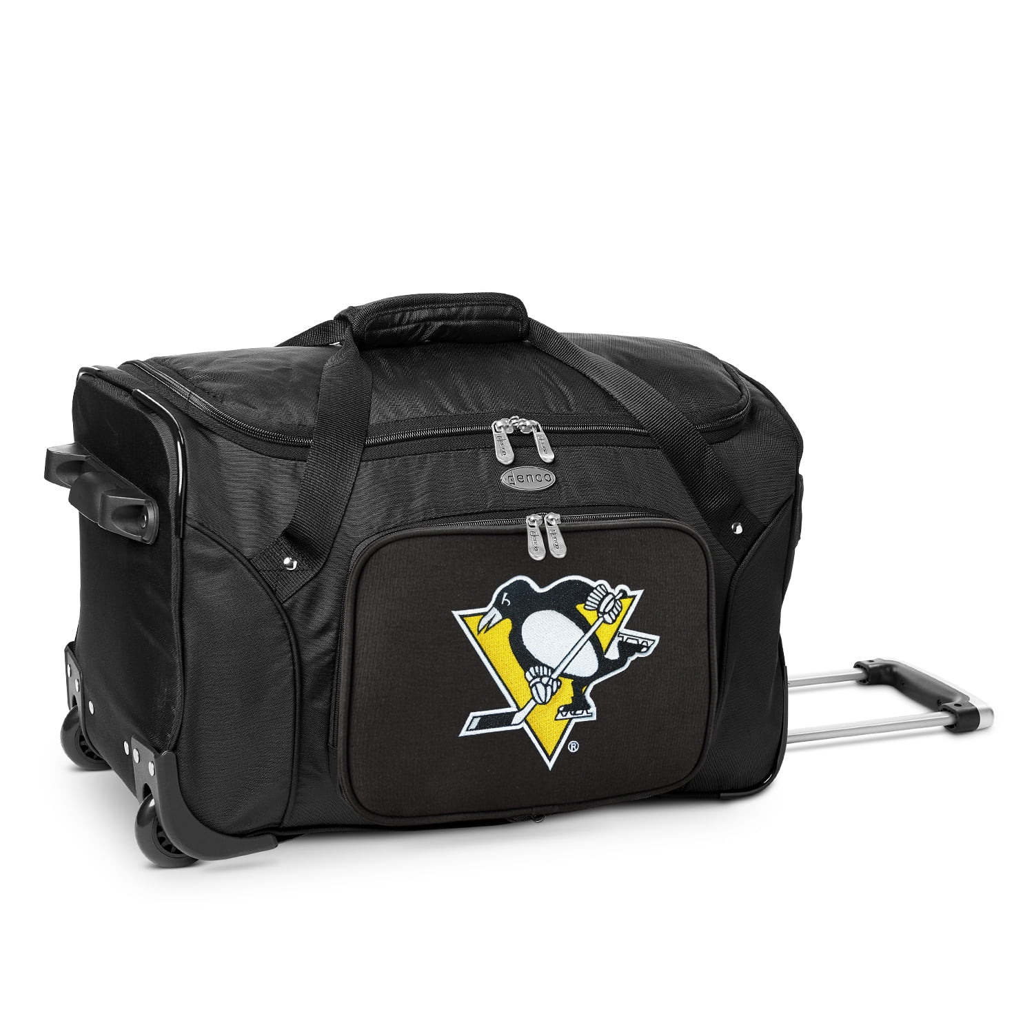 Denco NHL 22" Rolling Duffel, Pittsburgh Penguins