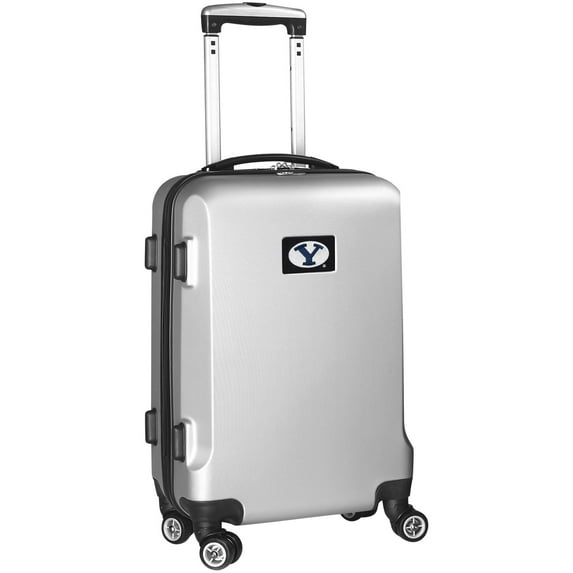 Silver BYU Cougars 20" 8-Wheel Hardcase Spinner Carry-On