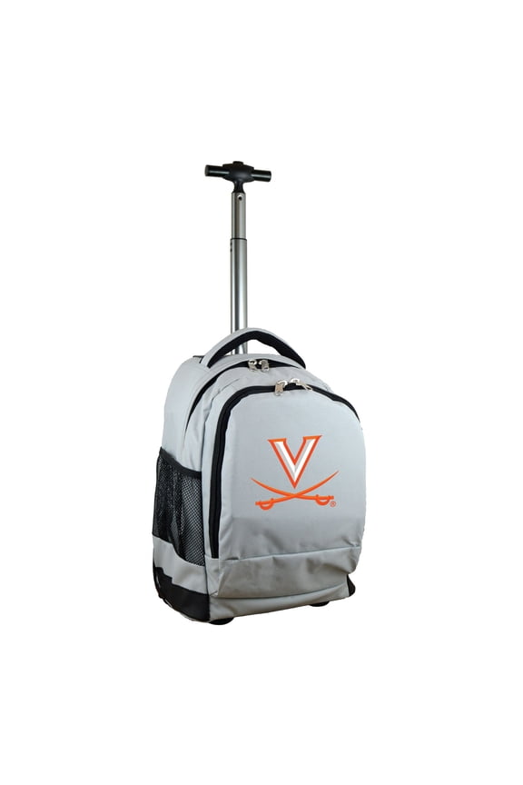Gray Virginia Cavaliers 19'' Premium Wheeled Backpack