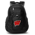 thumbnail image 1 of MOJO Black Wisconsin Badgers 19'' Laptop Travel Backpack, 1 of 5