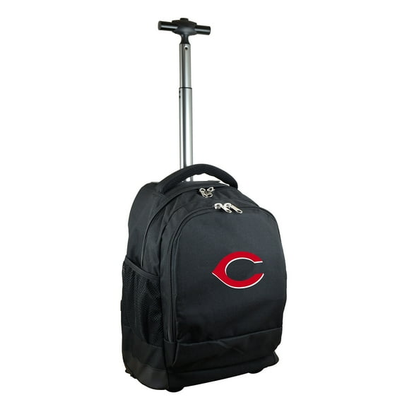Black Cincinnati Reds 19'' Premium Wheeled Backpack