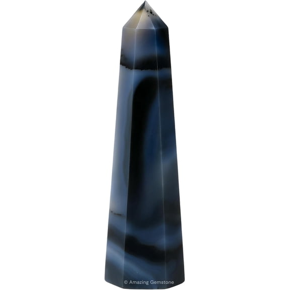 Dendrite Agate Crystal Tower Obelisk Point (3" to 4" INCH)