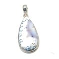 thumbnail image 1 of Natural Dendrite Opal Gemstone 925 Sterling Silver Gift Pendant 2.17", 1 of 2