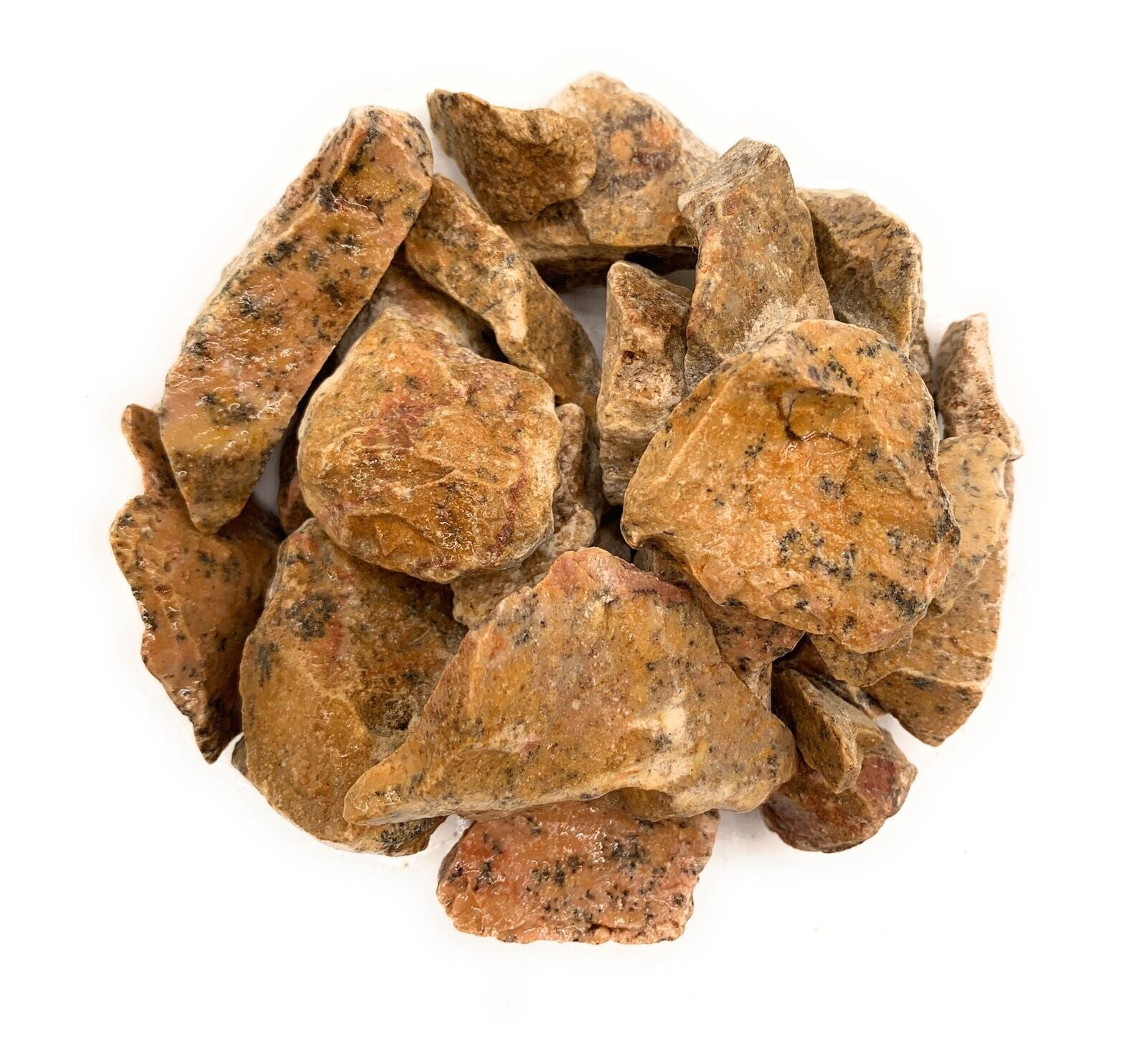 Dendritic Jasper Rough Rocks for Tumbling Dispelling Fear and