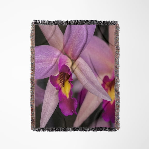 Dendrobium Orchid., Woven Blanket