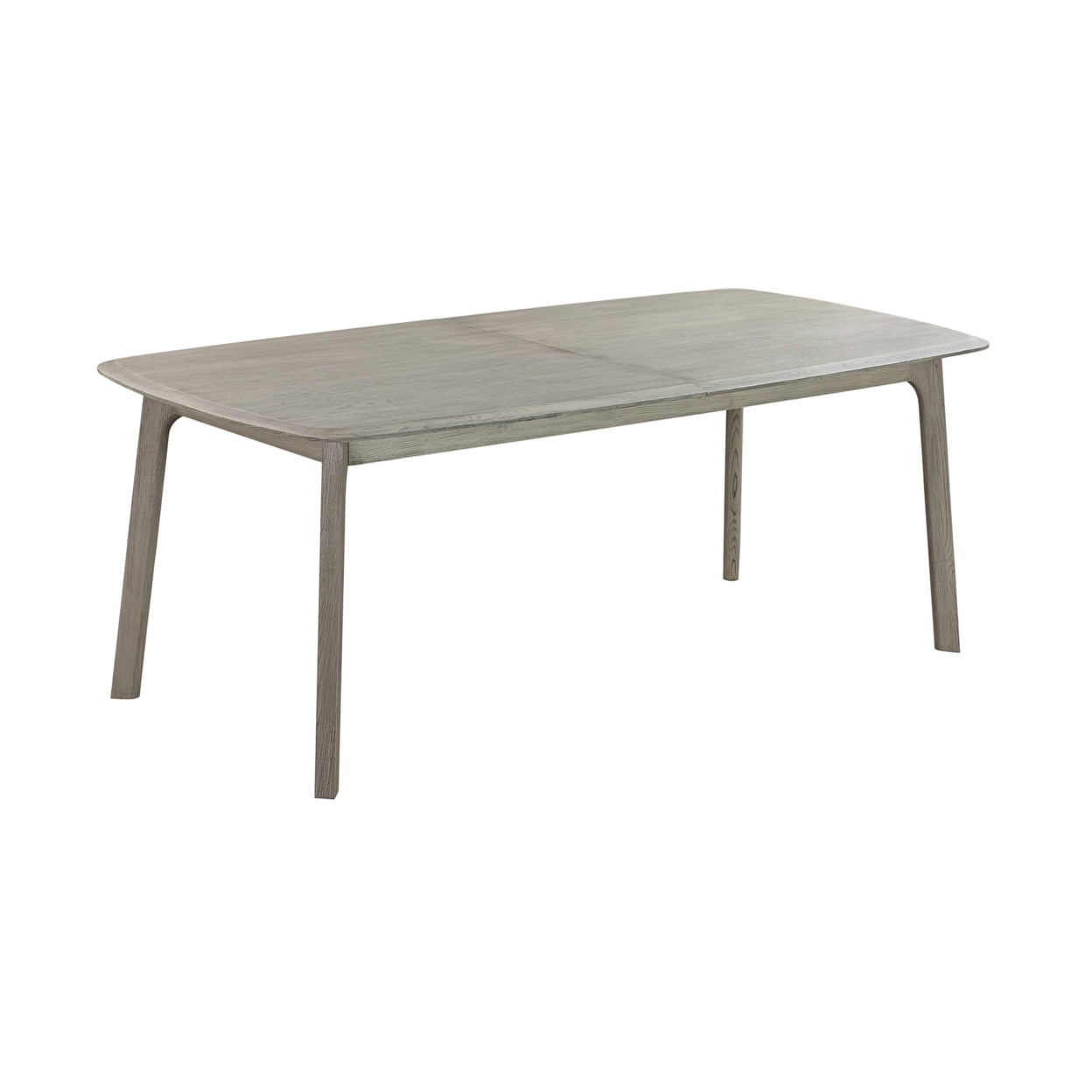 Dene 79-98 Inch Extendable Rectangle Dining Table, Flared Legs, Gray ...