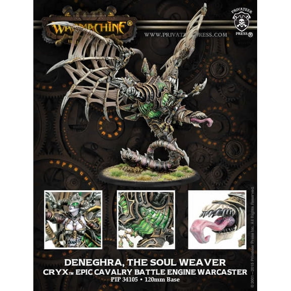 Privateer Press Deneghra - The Soul Weaver, Epic Cavalry Battle Engine Warcaster New