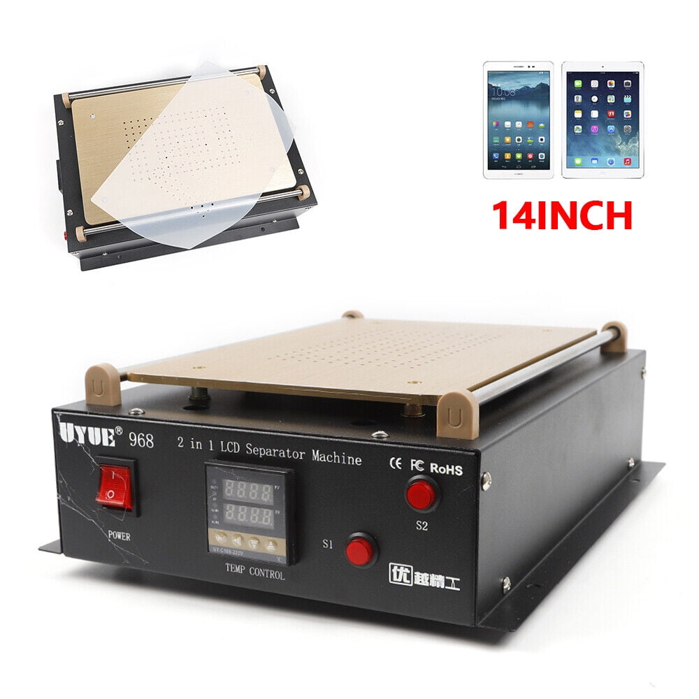 Glass Separator Machine Denest 1~14 Inch 2 IN 1 600W 110V LCD Touch Screen Glass Separator ...