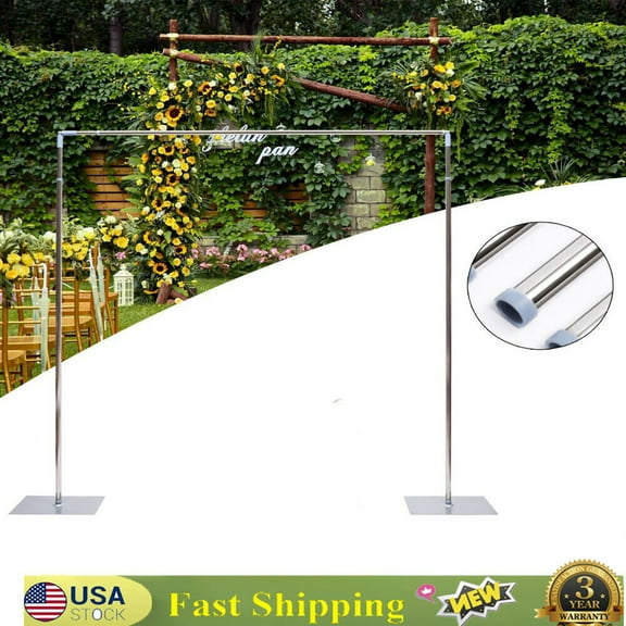 Denest 10ft x 10ft Backdrop Stand Pipe Kit Heavy Duty Wedding Back Adjustable Stand