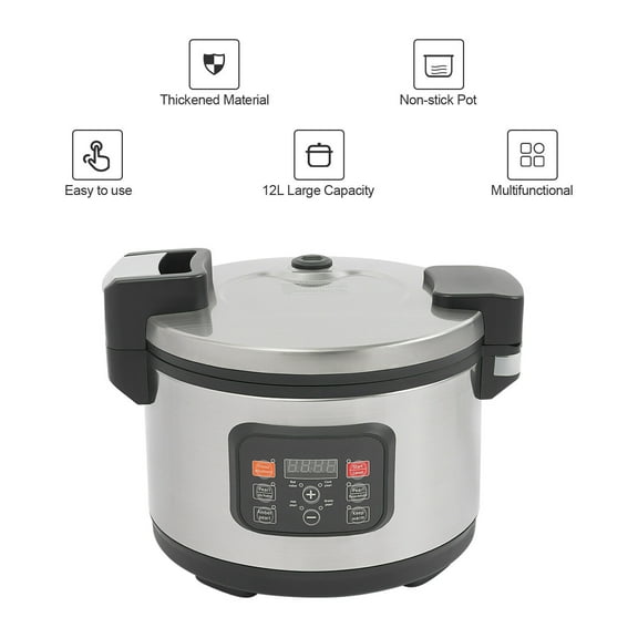 Denest 12L Commercial Pearl Cooker Automatic Pearl Maker Bubble Tea Cooker W/Spoon